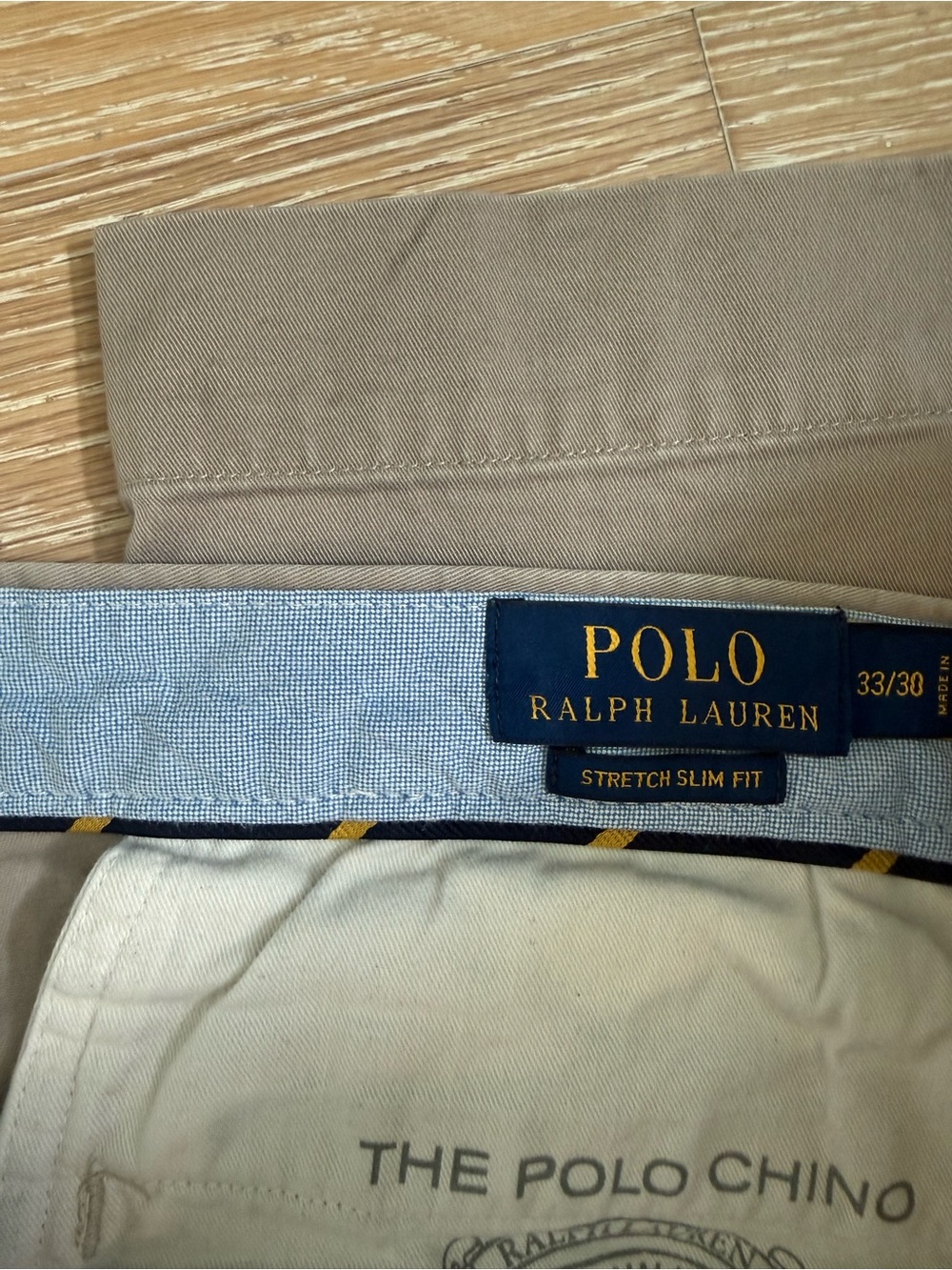 Polo Ralph Lauren Stretch Slim Fit Chinos in Light Khaki